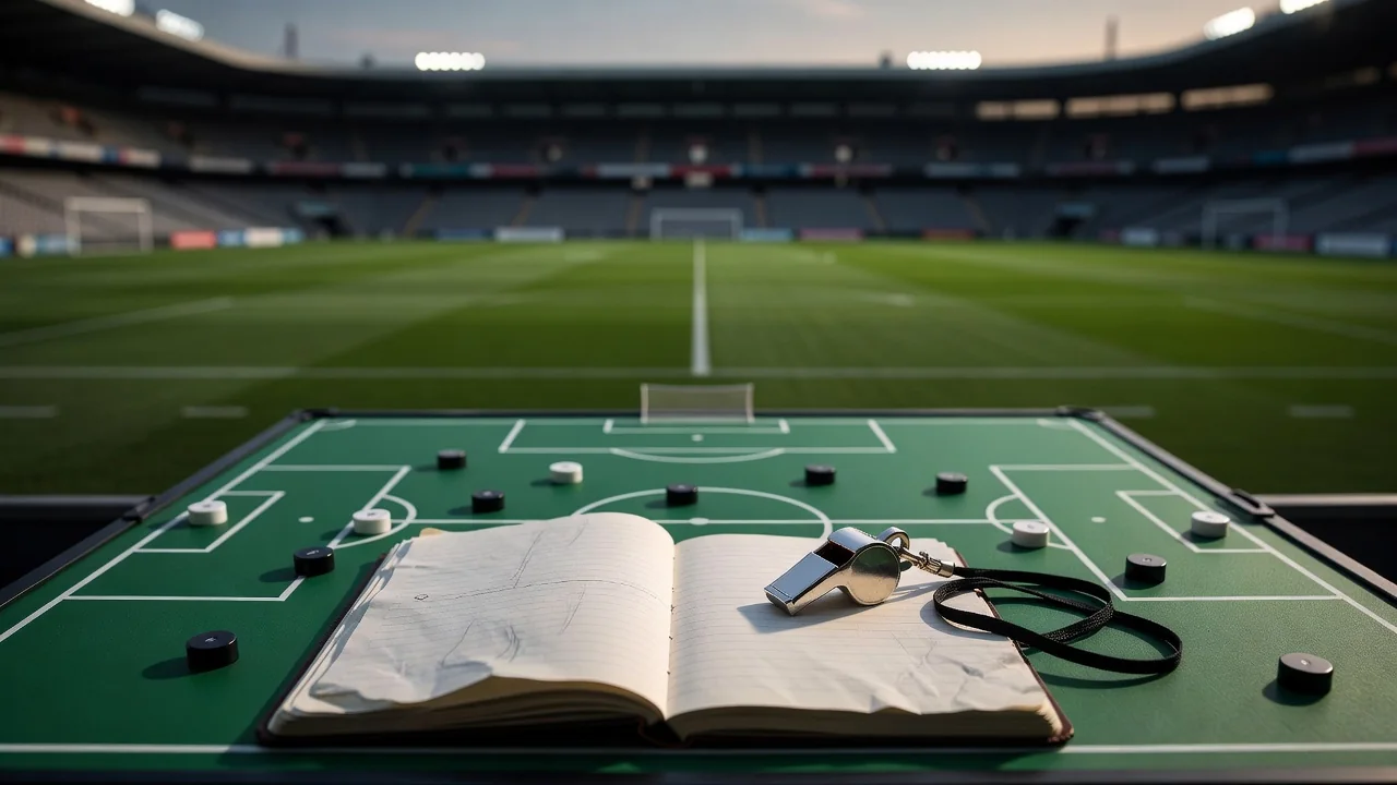 Ricardo La Volpe – His Role in Mexican Football Coach’s notebook and whistle on a tactics board
