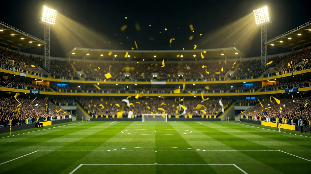 Tigres UANL: The Rise of a Modern Football Powerhouse in Mexico Football stadium with steep yellow-lit stands roaring at night